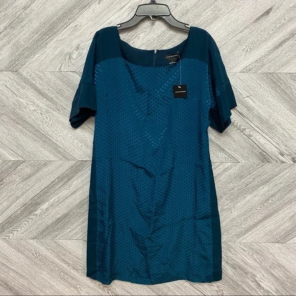 Club Monaco | Archmand Tonal Dot Print Shift Dress - Picture 2 of 7